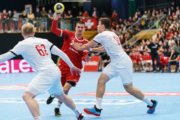 25.10.2019, Aarau, Schachenhalle, Testspiel: Schweiz - Tschechien, Andy Schmid (Schweiz) Aarau Schachenhalle Aargau Schweiz Copyright: xJustPictures.ch VedranxGalijasx