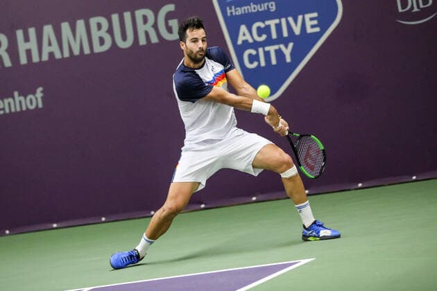 Salvatore CARUSO (ITA) 1 , Halbfinaltag, Tennis Challenger Hamburg 2019, ATP, Tennis Herren Challenger Tour, Hamburg, 26.10.2019,