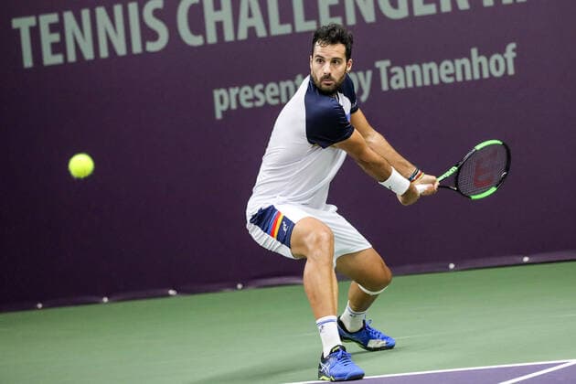 Salvatore CARUSO (ITA) 1 , Halbfinaltag, Tennis Challenger Hamburg 2019, ATP, Tennis Herren Challenger Tour, Hamburg, 26.10.2019,