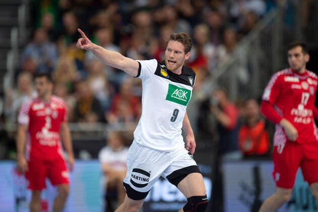 Hannover, Deutschland 26.10.2019: Tag des Handballs 2019 - Länderspiel - Deutschland vs. Kroatien Tobias Reichmann (Deutschland) Hannover Niedersachsen Deutschland TUI Arena