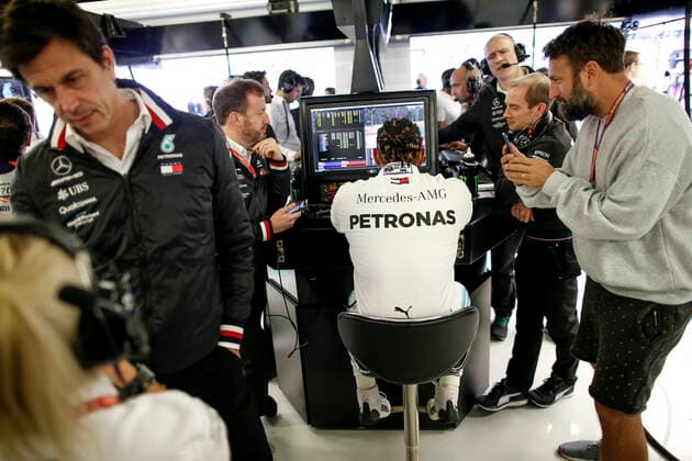 Motorsports: FIA Formula One World Championship, WM, Weltmeisterschaft 2019, Grand Prix of Mexico, Toto Wolff (AUT, Mercedes AMG Petronas Motorsport), 44 Lewis Hamilton (GBR, Mercedes AMG Petronas Motorsport), Mexico-City Mexico