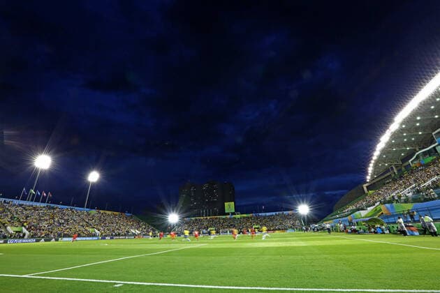 26th October 2019; Bezerrao Stadium, Brasilia, Distrito Federal, Brazil; FIFA U-17 World Cup Brazil 2019, Brazil versus Canada; Bezerrao Stadium during the evening game - Editorial Use  ActionPlus12180879 HeulerxAndrey