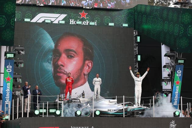 Photo4 LaPresse 27 10 2019 Mexico City, Mexico Grand Prix Formula One Mexico 2019 In the pic: Lewis Hamilton (GBR) Mercedes AMG F1 W10 race winner  Copyright: xPhoto4 LaPressex