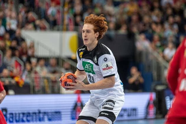 Handball Hannover 26.10.2019 Tag des Handballs DHB Länderspiel Deutschland (GER) - Kroatien (CRO) Lukas Stutzke (Deutschland, No.39)