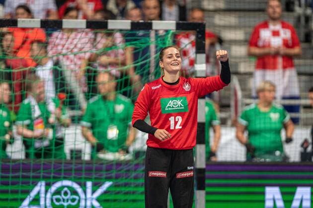 Handball Hannover 26.10.2019 Tag des Handballs DHB Länderspiel Frauen Deutschland (GER) - Kroatien (CRO) Dinah Eckerle Jubel