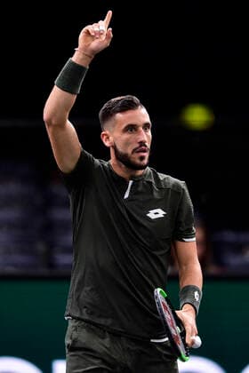Damir Dzumhur (Bih) TENNIS : Rolex Paris Masters - 28 10 2019 JBAutissier Panoramic 
