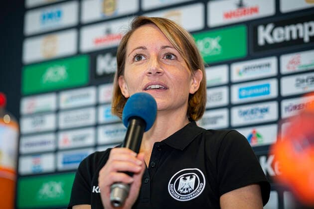 Stuttgart, Deutschland 29. Oktober 2019: DHB Frauen - Pressekonferenz WM Japan Teammanagerin Maren Baumbach (Deutschland) Stuttgart Scharrena Baden-Württemberg Deutschland