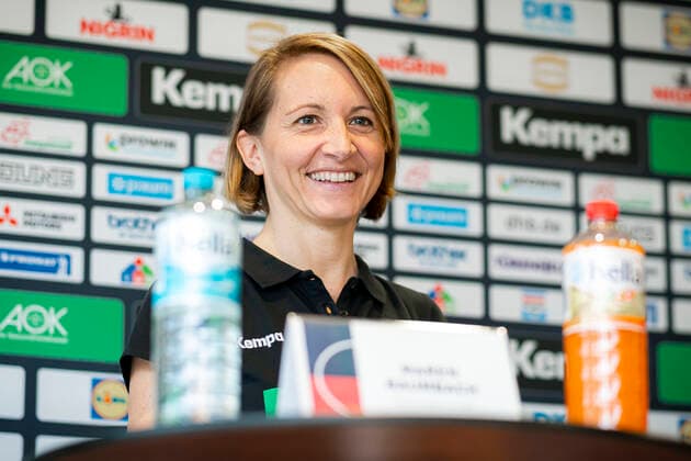 Stuttgart, Deutschland 29. Oktober 2019: DHB Frauen - Pressekonferenz WM Japan Teammanagerin Maren Baumbach (Deutschland) Stuttgart Scharrena Baden-Württemberg Deutschland