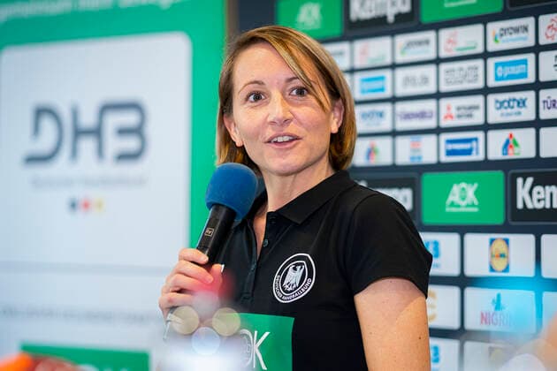 Stuttgart, Deutschland 29. Oktober 2019: DHB Frauen - Pressekonferenz WM Japan Teammanagerin Maren Baumbach (Deutschland) Stuttgart Scharrena Baden-Württemberg Deutschland
