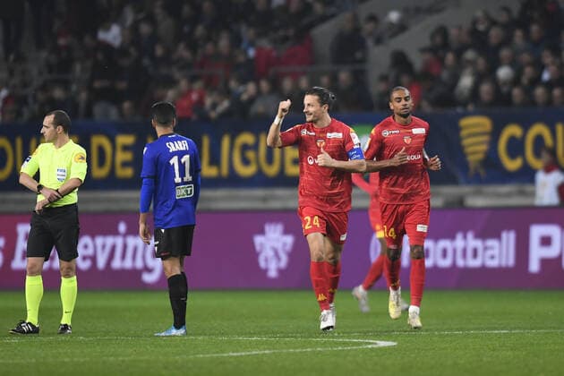 24 PIERRE LEMONNIER (MANS) - 14 YANN BOE KANE (MANS) - JOIE FOOTBALL : Le Mans vs Nice - Coupe de la Ligue - 30 10 2019 AnthonyBIBARD FEP Panoramic 