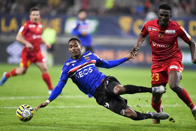 29 CHRISTOPHE HERELLE (NICE) - 23 ABOUBAKARY KANTE (MANS) FOOTBALL : Le Mans vs Nice - Coupe de la Ligue - 30 10 2019 AnthonyBIBARD FEP Panoramic 