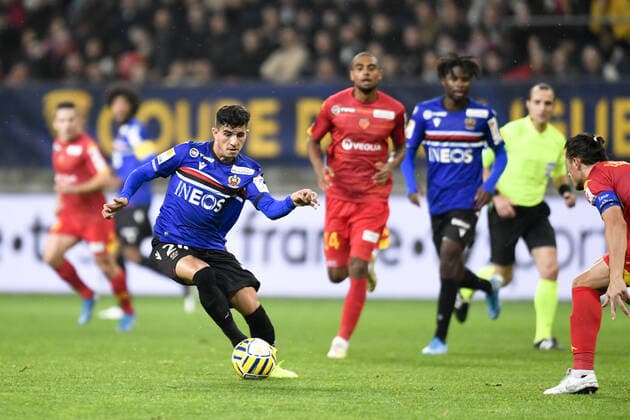 20 YOUCEF ATAL (NICE) FOOTBALL : Le Mans vs Nice - Coupe de la Ligue - 30 10 2019 AnthonyBIBARD FEP Panoramic 