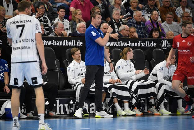 THW-Trainer Filip Jicha, Handball-Bundesliga, Liqui-Moly-HBL, Männer, 11. Spieltag, THW Kiel vs Melsungen, 31.10.19 Kiel Sparkassen Arena Schleswig-Holstein Germany