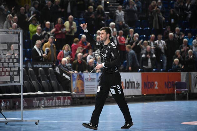 Niklas Landin Jacobsen (THW Kiel), Handball-Bundesliga, Liqui-Moly-HBL, Männer, 11. Spieltag, THW Kiel vs Melsungen, 31.10.19 Kiel Sparkassen Arena Schleswig-Holstein Germany