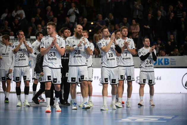 Freude beim THW Kiel, Handball-Bundesliga, Liqui-Moly-HBL, Männer, 11. Spieltag, THW Kiel vs Melsungen, 31.10.19 Kiel Sparkassen Arena Schleswig-Holstein Germany