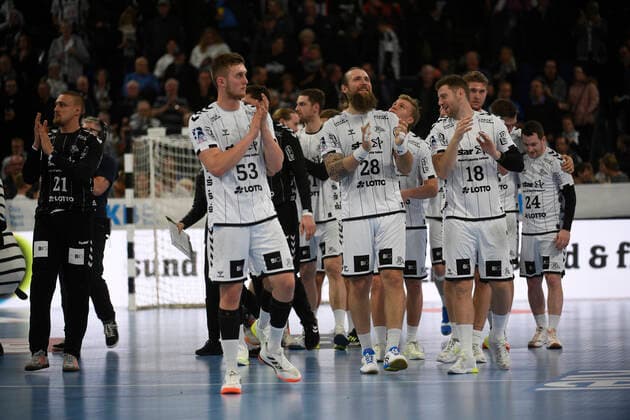 Freude beim THW Kiel, Handball-Bundesliga, Liqui-Moly-HBL, Männer, 11. Spieltag, THW Kiel vs Melsungen, 31.10.19 Kiel Sparkassen Arena Schleswig-Holstein Germany