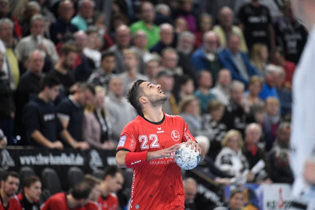 Michael Allendorf (Melsungen), , Handball-Bundesliga, Liqui-Moly-HBL, Männer, 11. Spieltag, THW Kiel vs Melsungen, 31.10.19 Kiel Sparkassen Arena Schleswig-Holstein Germany