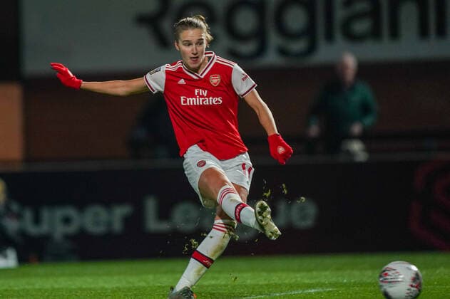 BOREHAMWOOD, ENGLAND - OCTOBER 31: Vivianne Miedema of Arsenal scores the 4th goal of the first half during the UEFA Women s Champions League football match between Arsenal Women vs SK Slavia Praha Women at Meadow Park on October 31, 2019 in Borehamwood, England (Photo by Daniela Porcelli SPP) Copyright: xDanielaxPorcellix 20191031-22-13-33-DJP00334
