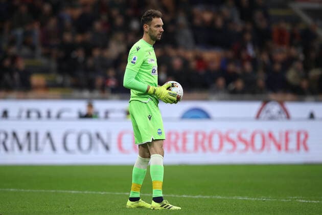 Erit Berisha of Spal during the Serie A match at Giuseppe Meazza, Milan. Picture date: 31st October 2019. Picture credit should read: Jonathan Moscrop Sportimage EDITORIAL USE ONLY. No use with unauthorised audio, video, data, fixture lists, club league logos or live services. Online in-match use limited to 120 images, no video emulation. No use in betting, games or single club league player publications. SPI-0286-0122