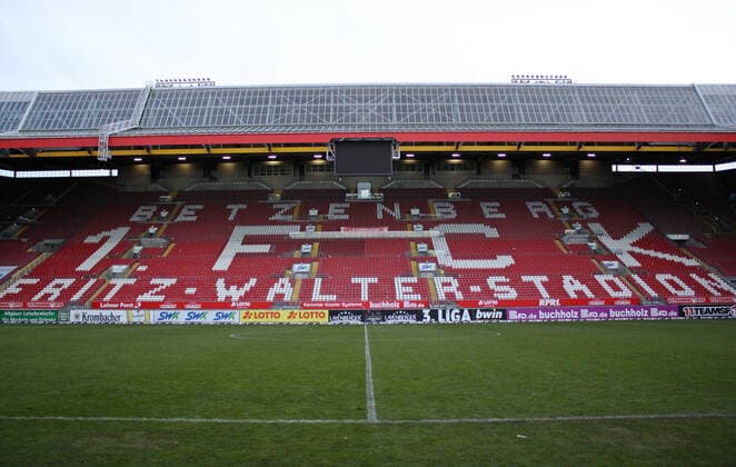 02.11.2019, xklex, Fussball 3.Liga, 1.FC Kaiserslautern - Wuerzburger Kickers emspor, v.l. Fritz-Walter-Stadion Kaiserslautern, Betzenberg, Stadion (DFL DFB REGULATIONS PROHIBIT ANY USE OF PHOTOGRAPHS as IMAGE SEQUENCES and or QUASI-VIDEO) Kaiserslautern