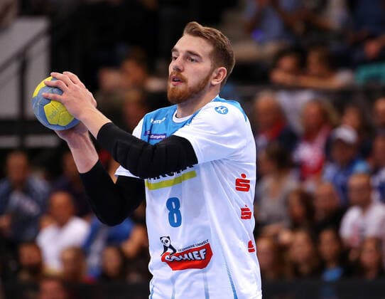 BAU 02.11.2019 Stuttgart Handball TVB Stuttgart vs. SG Flensburg-Handewitt, Rudolf Faluvegi (TVB)