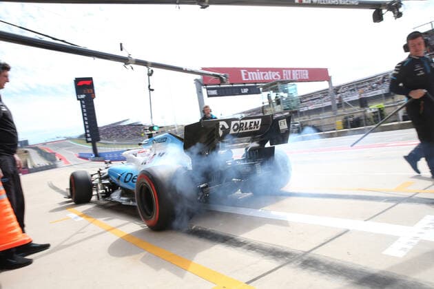 Photo4 LaPresse 02 11 2019 Austin, USA Grand Prix Formula One USA 2019 In the pic: free practice 3, Robert Kubica (POL) Williams F1 FW42  Copyright: xPhoto4 LaPressex