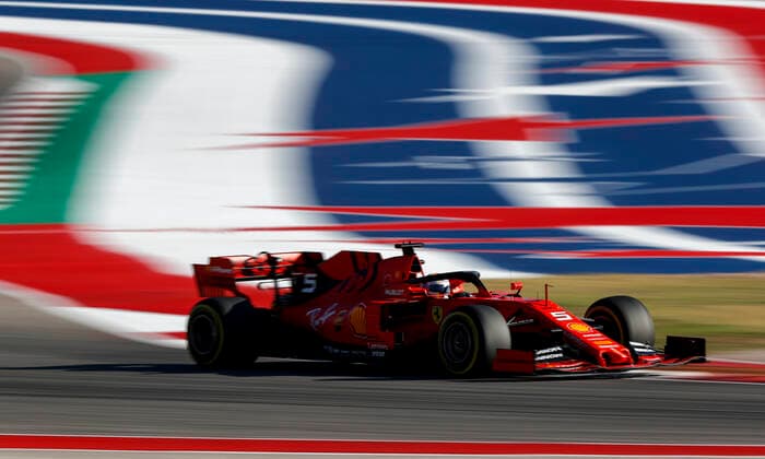 Motorsports: FIA Formula One World Championship, WM, Weltmeisterschaft 2019, Grand Prix of United States, 5 Sebastian Vettel (GER, Scuderia Ferrari Mission Winnow), Austin United States of America