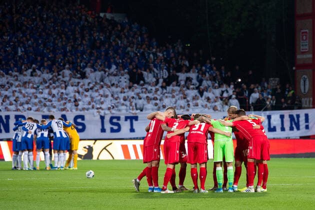 Union Berlin vs Hertha BSC, 02.10.2019, DFL regulations prohibit any use of photographs as image sequences and or quasi-video, GER, Berlin, 02.11.19, Union Berlin vs Hertha BSC, Fussball, DFL, Berlin Copyright: xUwexKochx EP_EER