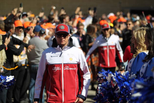 Photo4 LaPresse 03 11 2019 Austin, USA Grand Prix Formula One USA 2019 In the pic: Driver parade, Kimi Raikkonen (FIN) Alfa Romeo Racing C38  Copyright: xPhoto4 LaPressex