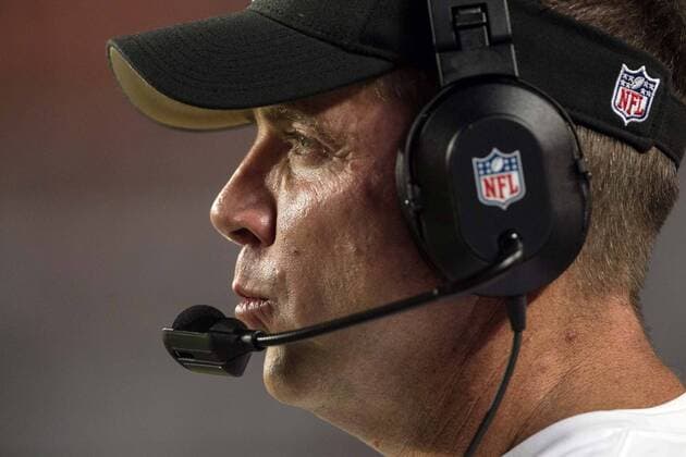 Aug. 29, 2013 - Miami Gardens, Florida, U.S. - New Orleans Saints head coach Sean Payton is back this season at Sun Life Stadium in Miami Gardens, Florida on August 29, 2013. - ZUMAp77 Aug 29 2013 Miami Gardens Florida U S New Orleans Saints Head Coach Sean Payton IS Back This Season AT Sun Life Stage in Miami Gardens Florida ON August 29 2013 ZUMAp77 Aug 29 2013 Miami Gardens Florida U S New Orleans Saints head coach Sean Payton is back thi - ZUMA4 68390164st Copyright: ximagoxstock&peoplex