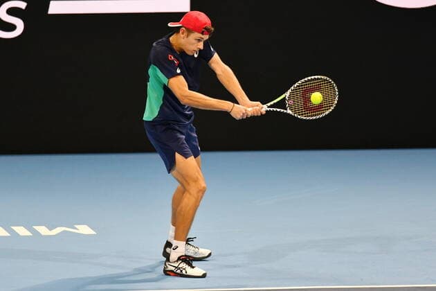 November 5, 2019, Milano, Italy: alex de minaurduring Next Gen ATP, Tennis Herren Finals - Tournament Round - Alex De Minaur vs A. Davidovich Fokina, Tennis Internationals in Milano, Italy, November 05 2019 - LPS Tennis Internationals Next Gen ATP Finals - Tournament Round - Alex De Minaur vs A. Davidovich Fokina  - ZUMAl164 20191105_zsa_l164_022 Copyright: xAlessioxTarpinix