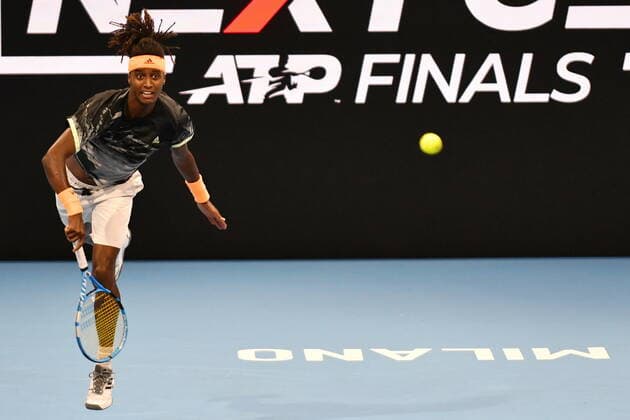 November 5, 2019, Milano, Italy: mikael ymerduring Next Gen ATP, Tennis Herren Finals - Tournament round - Ugo Humbert vs Mikael Ymer, Tennis Internationals in Milano, Italy, November 05 2019 - LPS Tennis Internationals Next Gen ATP Finals - Tournament round - Ugo Humbert vs Mikael Ymer  - ZUMAl164 20191105_zsa_l164_057 Copyright: xAlessioxTarpinix