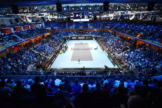 November 5, 2019, Milano, Italy: allianz cloud milanoduring Next Gen ATP, Tennis Herren Finals - Tournament round - Frances Tiafoe vs J. Sinner, Tennis Internationals in Milano, Italy, November 05 2019 - LPS Tennis Internationals Next Gen ATP Finals - Tournament round - Frances Tiafoe vs J. Sinner  - ZUMAl164 20191105_zsa_l164_123 Copyright: xAlessioxTarpinix