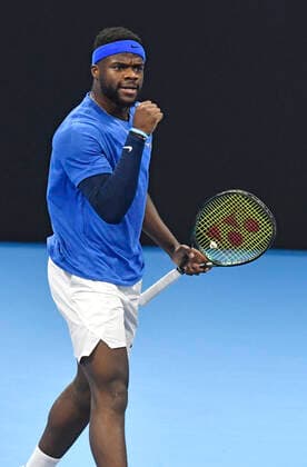 IPP20191105 Tennis: Next Gen ATP, Tennis Herren Finals, frances tiafoe (usa) (Verwendung nur in Deutschland - GERMANY ONLY) *** IPP20191105 Tennis Next Gen ATP Finals, frances tiafoe usa Use only in Germany GERMANY ONLY 