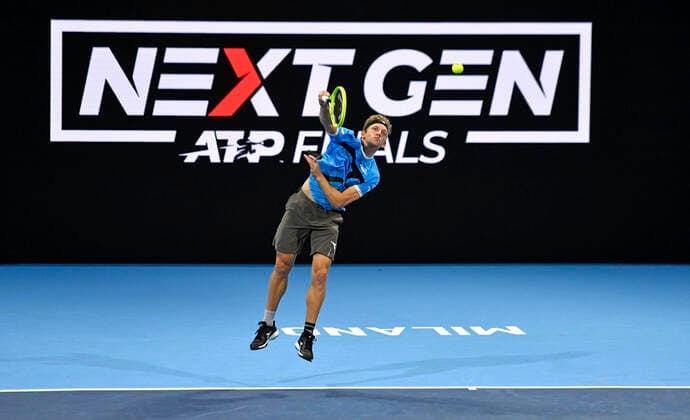 IPP20191105 Tennis: Next Gen ATP, Tennis Herren Finals, alejandro davidovich fokina (esp) (Verwendung nur in Deutschland - GERMANY ONLY) *** IPP20191105 Tennis Next Gen ATP Finals, alejandro davidovich fokina esp Use only in Germany GERMANY ONLY 