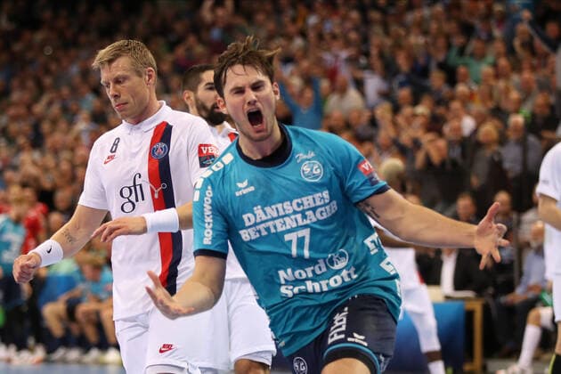Sport Bilder des Tages SG Flensburg-Handewitt vs Paris Saint-German HB, Handball, EHF Champions League Gruppenphase, 06.11.19; Flensburg Magnus Roed (SG Flensburg-Handewitt, 77) Copyright: xBEAUTIFULxSPORTS MarioxM.xKobergx