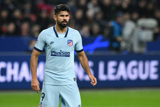 Diego Costa ( Atletico Madrid ). 06.11.2019, Fussball, Championsleague, Bayer 04 Leverkusen vs Atletico Madrid UEFA REGULATIONS PROHIBIT ANY USE OF PHOTOGRAPHS AS IMAGE SEQUENCES AND OR QUASI-VIDEO 06.11.2019, Fussball, Championsleague, Bayer 04 Leverkusen vs Atletico Madrid Leverkusen Copyright: xThomasxThienelx Eibner-Pressefotox EP_ttl