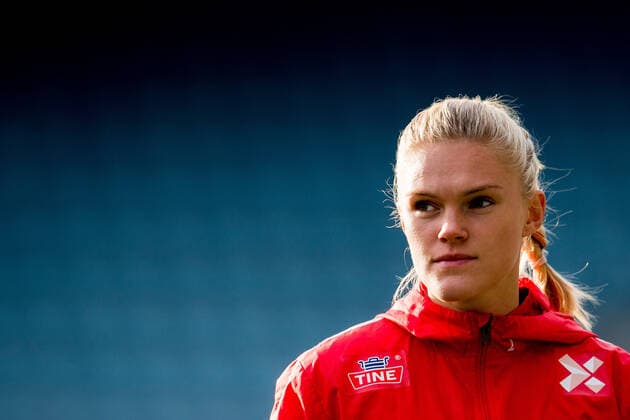 Fußball, Frauen, EM Kader 2022, Nationalteam Norwegen 191107 Kristine Leine of Norway during a training session on November 7, 2019 in Stavanger. Photo: Vegard Wivestad Grott BILDBYRAN kod VG 170433 bbeng fotboll football fotball soccer UEFA EURO, EM, Europameisterschaft,Fussball Qualifier, EM, Europameisterschaft em-kvalifisering kvinner em-kvalik em-kval norge norway dam trening träning training Copyright: VEGARDxWIVESTADxGRoTT BB191107VG056