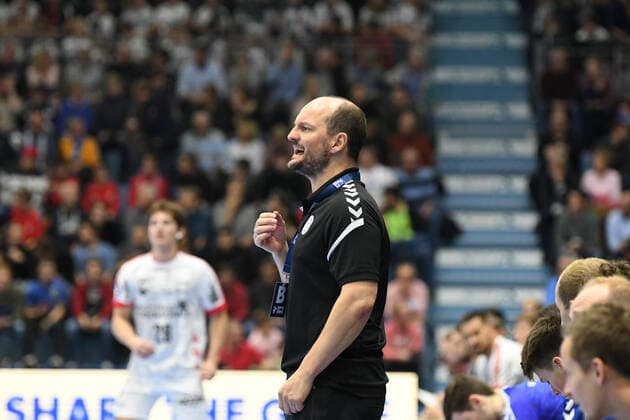Torge Greve (Trainer VfL Gummersbach), VfL Gummersbach - TuS Ferndorf, Maenner, 2. Liga, Liqui Moly Handball Bundesliga, 11. Spieltag, 07.11.2019, - VfL Gummersbach - TuS Ferndorf, Handball, Liqui Moly 2. Handball Bundesliga, Maenner, Spielzeit 2019 20 Gummersbach Copyright: xAugstx xEibner-Pressefotox EP_jat