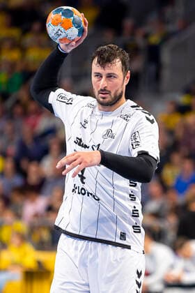 Mannheim, Deutschland 07. November 2019: HBL- 19 20 - Rhein Neckar Löwen vs. THW Kiel Domagoj Duvnjak (THW Kiel) Mannheim SAP Arena Baden-Württemberg Deutschland