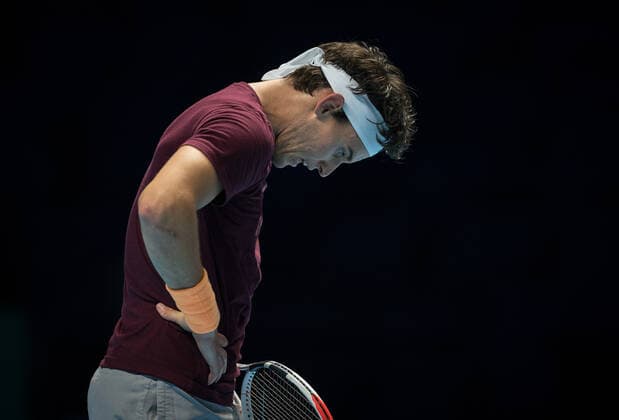Dominic Thiem of Austria during practice at the Nitto ATP, Tennis Herren Finals Tennis London MEDIA DAY at the O2, London, England on 8 November 2019. Copyright: xAndyxRowlandx PMI-3189-0017