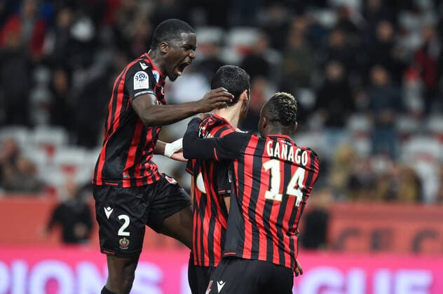 02 STANLEY NSOKI (NICE) - JOIE FOOTBALL : Nice vs Bordeaux - Ligue 1 Conforama - 08 11 2019 FEP Panoramic 