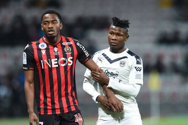 07 MYZIANE MAOLIDA (NICE) - 10 SAMUEL KALU (BOR) FOOTBALL : Nice vs Bordeaux - Ligue 1 Conforama - 08 11 2019 FEP Panoramic 