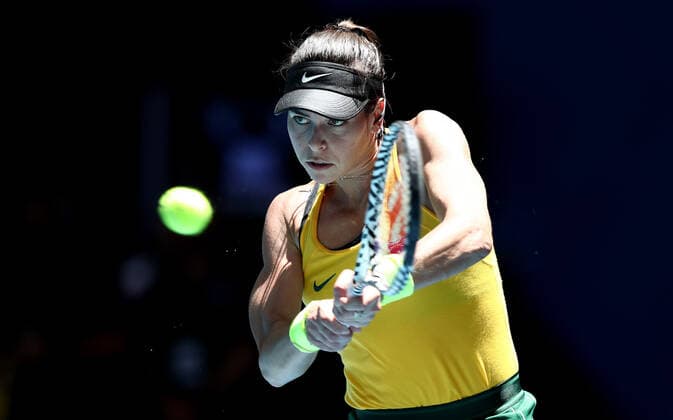 TENNIS FED CUP FINAL, Ajla Tomljanovic of Australia in action during her match against Kristina Mladenovic of France on day 1 of the Fed Cup Final tennis competition between Australia and France at RAC Arena in Perth, Saturday, November 9, 2019. ( NO ARCHIVING, EDITORIAL USE ONLY, NO USE IN BOOKS WITHOUT CONSENT PERTH WA AUSTRALIA  Copyright: xGARYxDAYx 20191109001431665274