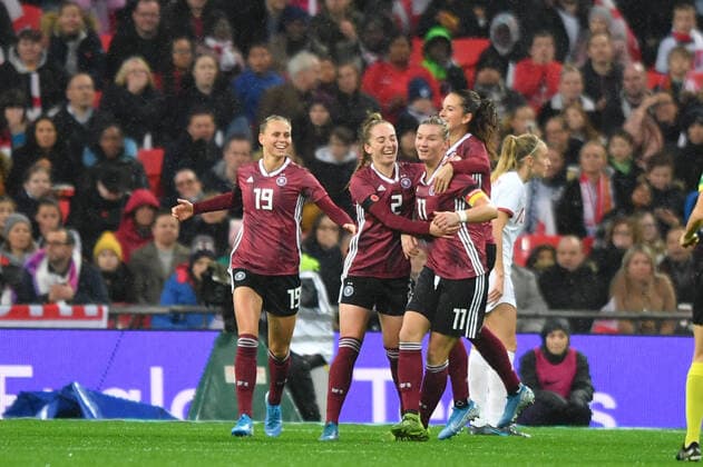 Jubel, Freuen, celebrate, happy, cheer , Goal Celebration Deutschland 0:1, 09.11.2019, London (England), Fussball, Freundschaftsspiel - England - Deutschland