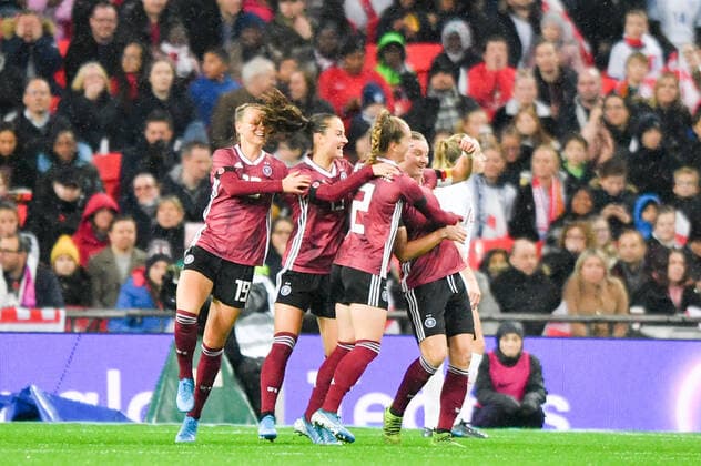 Jubel, Freuen, celebrate, happy, cheer , Goal Celebration Deutschland 0:1, 09.11.2019, London (England), Fussball, Freundschaftsspiel - England - Deutschland