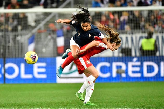 Fußball, Damen, EM-Quali, Frankreich - Serbien Sakina Karchaoui (fr) FOOTBALL : France vs Serbie - Match de Qualification Euro 2021 Feminin - Bordeaux - 09 11 2019 ThierryBreton Panoramic 