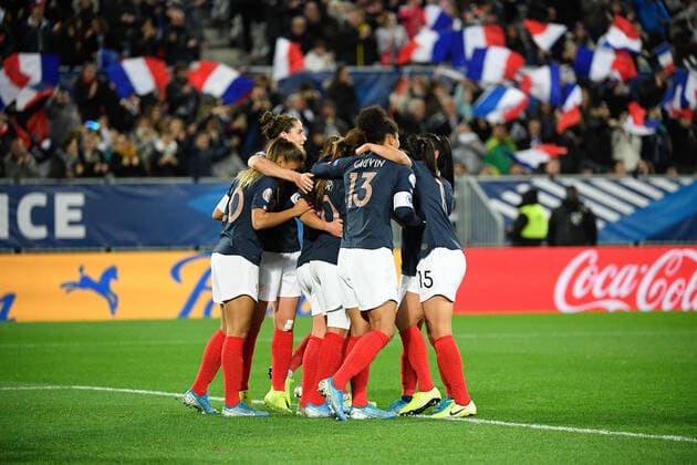 Fußball, Damen, EM-Quali, Frankreich - Serbien EQUIPE DE FRANCE DE FOOTBALL FEMININ - JOIE FOOTBALL FEMININ : France vs Serbie - Qualifications EURO 2021 - 09 11 2019 FEP Panoramic 