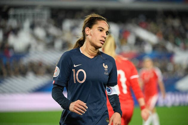 Fußball, Damen, EM-Quali, Frankreich - Serbien 10 AMEL MAJRI (FRA) FOOTBALL FEMININ : France vs Serbie - Qualifications EURO 2021 - 09 11 2019 FEP Panoramic 
