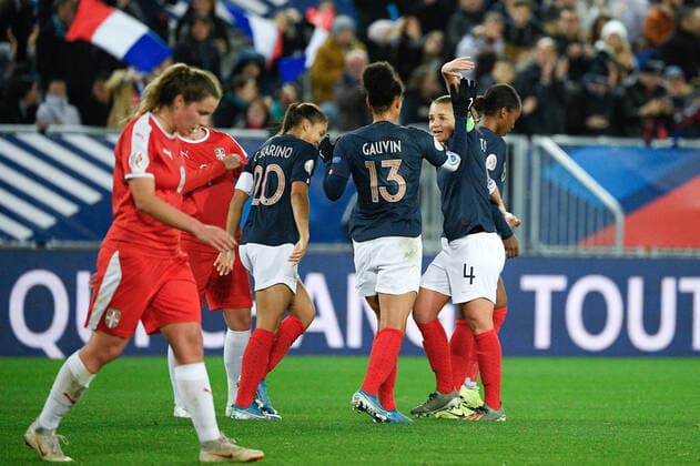 Fußball, Damen, EM-Quali, Frankreich - Serbien 04 MARION TORRENT (FRA) - JOIE FOOTBALL FEMININ : France vs Serbie - Qualifications EURO 2021 - 09 11 2019 FEP Panoramic 